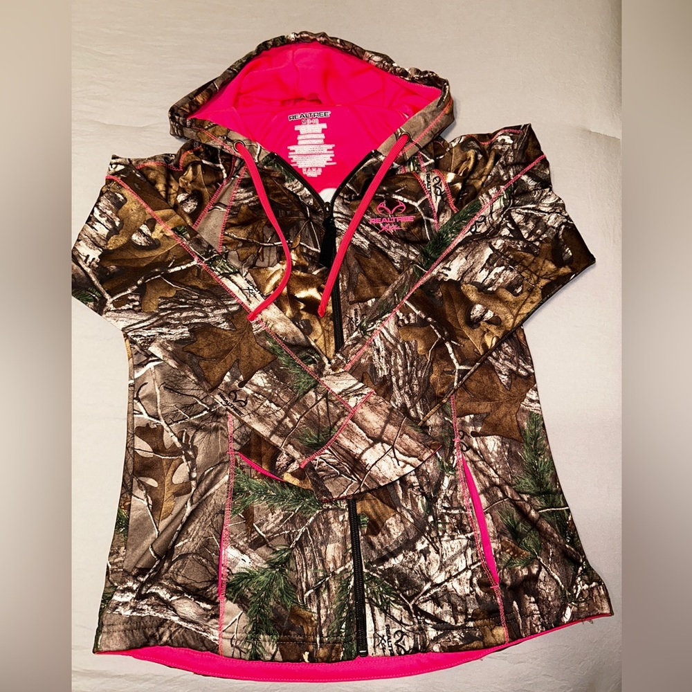 Realtree Pink Camouflage Jacket Full Zip